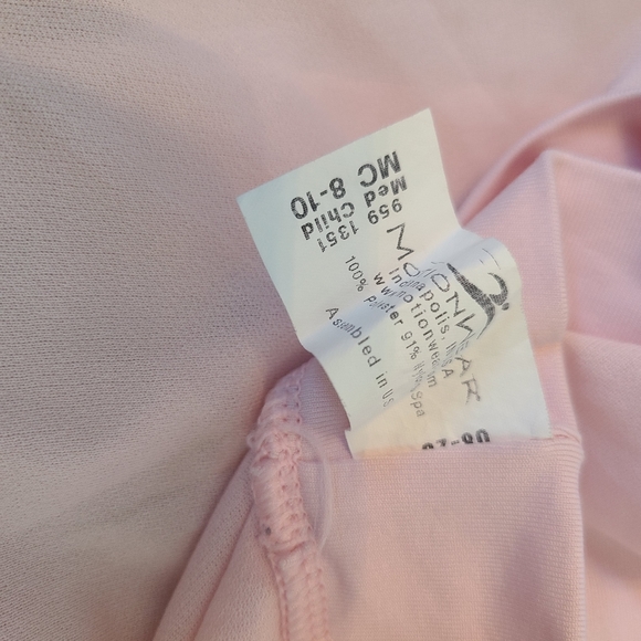 Two Piece Pink Lace Embellished Ballet Set Motionwear - Picture 6 of 7